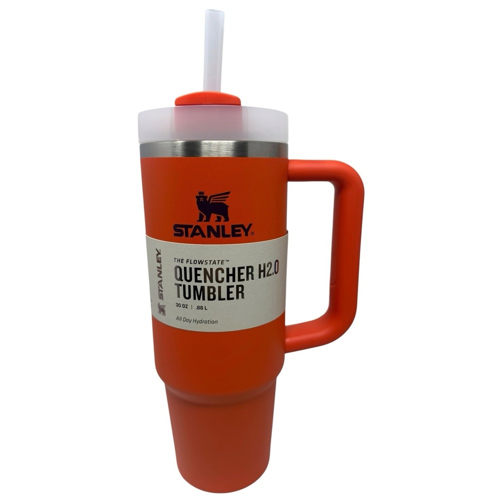 Stanley Flowstate Quencher H2O Insulated Tumbler 30oz Tigerlily Orange